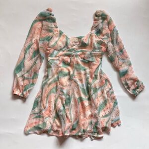 ASOS Pastel Long Sleeve Dress